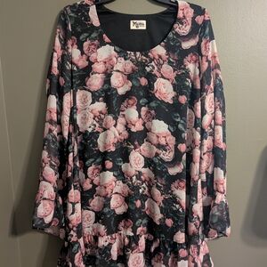 Show Me Your MuMu Pink Floral Mini Dress